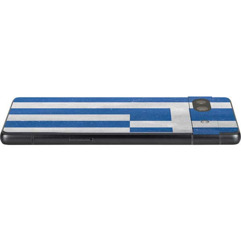 Greece Flag Distressed Google Pixel 7a Skin